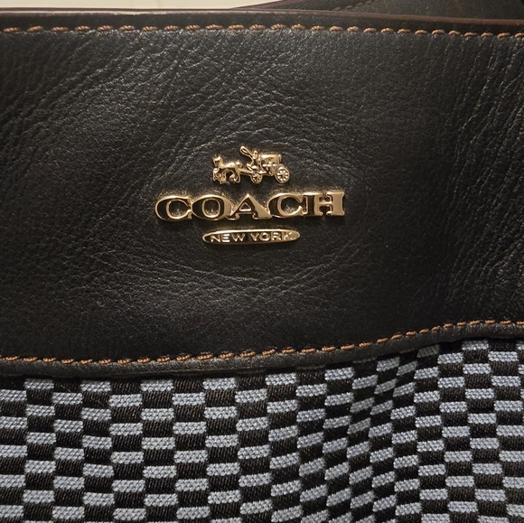 COACH PURSE LEXY F57540 MIDNIGHT BLUE LEATHER - Picture 3 of 9